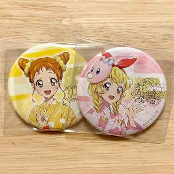 アイカツ 星宮いちご スクエア缶バッジ 浴衣 いちご アイカツ スクエア缶バッジ 浴衣